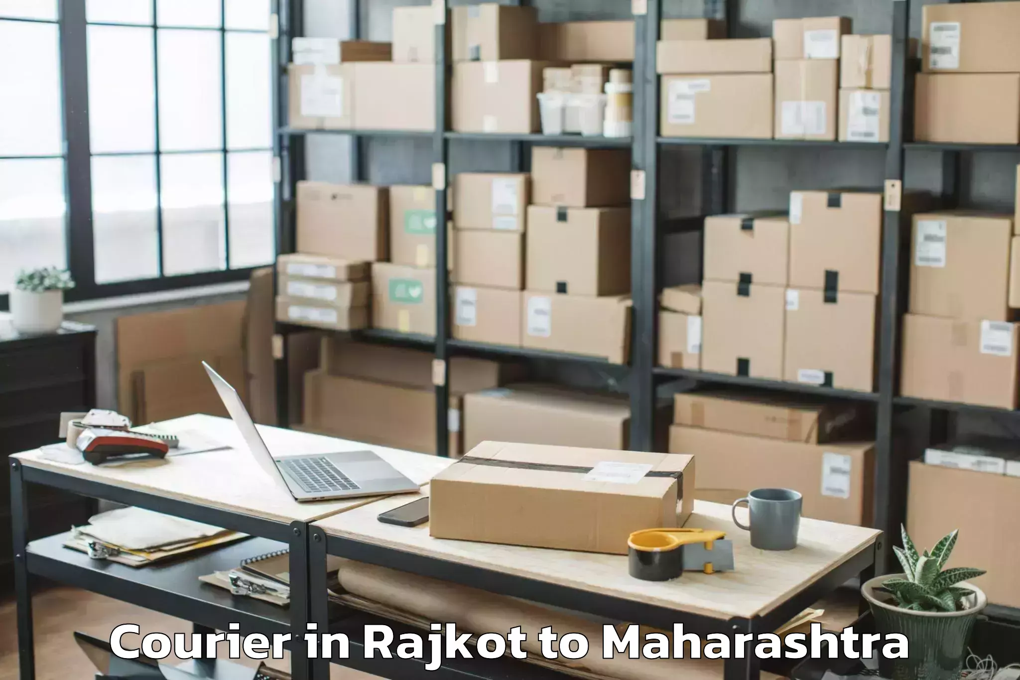 Hassle-Free Rajkot to Pombhurna Courier